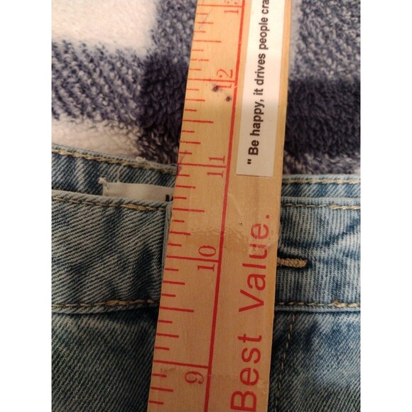 Madden NYC Jean Shorts Women's XL15 Blue Distressed Cut-Off Y2K Denim 36"Wx6" - Picture 12 of 14